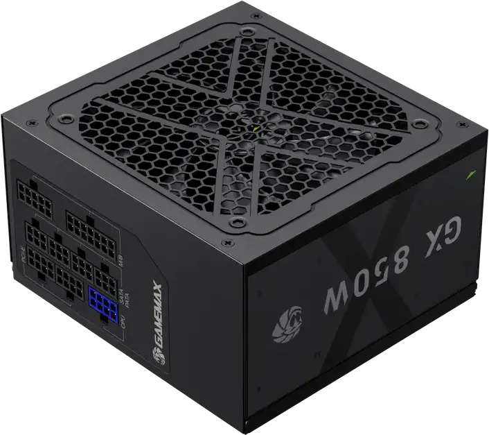 Sursa alimentare Gamemax GX-850GF 850W, 80 Plus Gold, Fully Modular, ATX 12V 3.1, Condensatori Japonezi 105C, DC-DC LLC, Ventilator Silentios 120mm, Negru