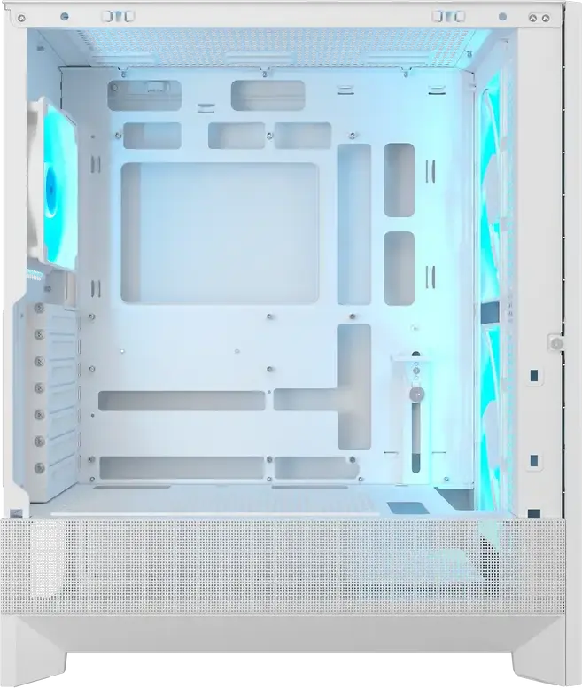 Cougar Airface 180 Mid Tower Gaming Case, White, 2x 180mm ARGB PWM Fans, ATX Support, Vertical GPU, USB 3.2 Gen 2 Type-C, RGB Sync Hub