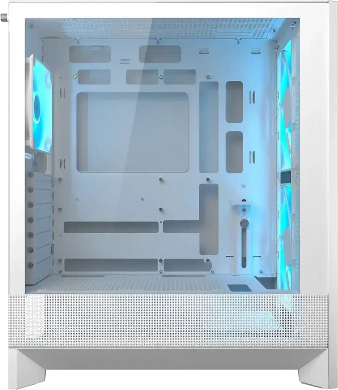 Cougar Airface 180 Mid Tower Gaming Case, White, 2x 180mm ARGB PWM Fans, ATX Support, Vertical GPU, USB 3.2 Gen 2 Type-C, RGB Sync Hub