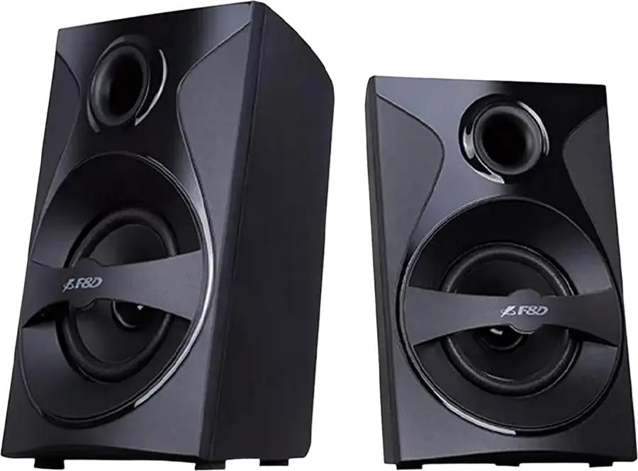 F&D F3800X 5.1 Channel Home Audio System, 80W RMS, Bluetooth 4.0, USB, SD, FM Radio, MDF Subwoofer, Remote Control, Black