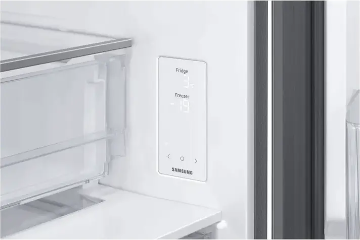 Samsung RB53DG703 Combi Refrigerator, Refined Inox, 538L Total Capacity, No Frost, Digital Inverter Compressor, SpaceMax, All-Around Cooling, Wi-Fi, AI Energy Mode