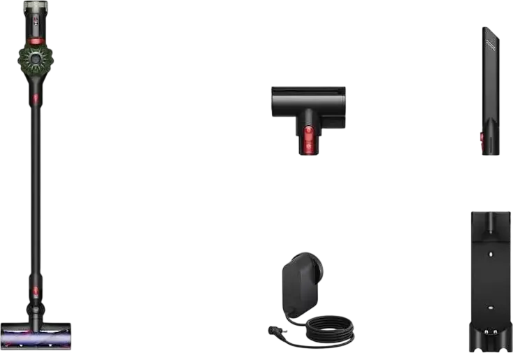 Беспроводной вертикальный пылесос Dyson V8 Cyclone, мощность всасывания 150 Вт, давление 33.9 кПа, насадка Motorbar, до 60 мин работы, контейнер 0.5 л