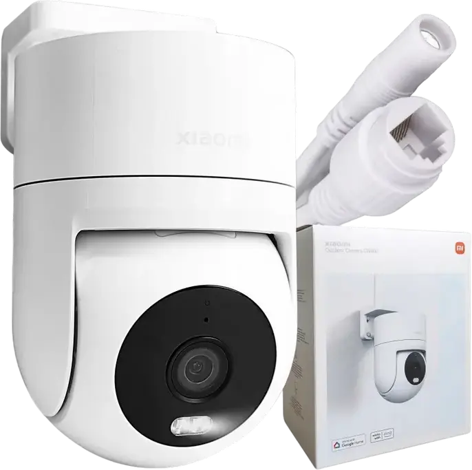 Camera de Supraveghere Exterior Xiaomi CW300, Rezolutie 2.5K 4MP, PTZ Pan-Tilt-Zoom, Protectie IP66, Noapte Hibrida, Anulare Zgomot AI, Wi-Fi/Ethernet