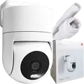 Camera de Supraveghere Exterior Xiaomi CW300, Rezolutie 2.5K 4MP, PTZ Pan-Tilt-Zoom, Protectie IP66, Noapte Hibrida, Anulare Zgomot AI, Wi-Fi/Ethernet