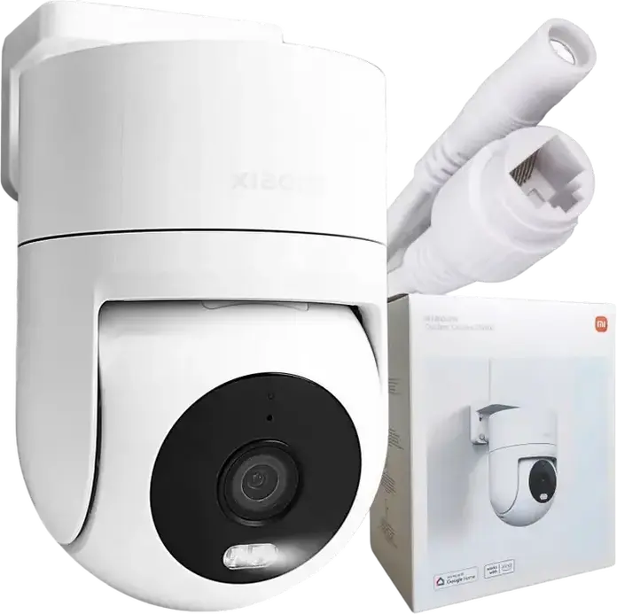 Camera de Supraveghere Exterior Xiaomi CW300, Rezolutie 2.5K 4MP, PTZ Pan-Tilt-Zoom, Protectie IP66, Noapte Hibrida, Anulare Zgomot AI, Wi-Fi/Ethernet