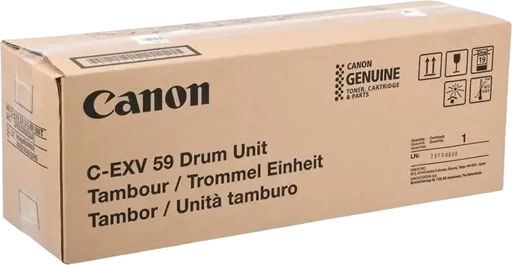 Барабанный блок Canon C-EXV59 черный для лазерных принтеров imageRUNNER 2625, 2630, 2645, 2625i, 2630i, 2645i, ресурс до 171 000 страниц A4