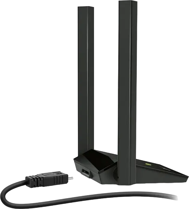 TP-Link Archer T4U Plus AC1300 USB 3.0 Wi-Fi Adapter, Dual Band 867Mbps (5GHz) + 400Mbps (2.4GHz), MU-MIMO, High Gain External Antennas with Extension Cable