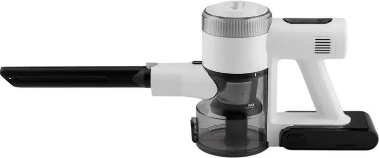 Aspirator Vertical si Portabil 2-in-1 Gorenje SVC222230AEW, Fara Fir, Baterie Li-Ion, Periuta Turbo, Iluminare LED, Containor Praf 0.7L, Alb/Negru