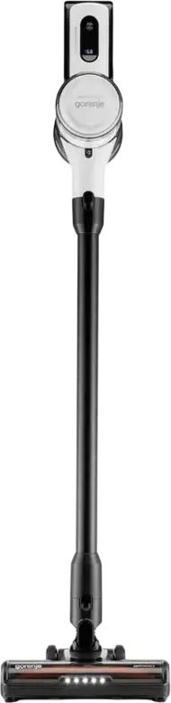 Aspirator Vertical si Portabil 2-in-1 Gorenje SVC222230AEW, Fara Fir, Baterie Li-Ion, Periuta Turbo, Iluminare LED, Containor Praf 0.7L, Alb/Negru