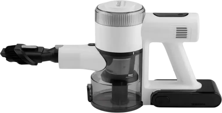 Aspirator Vertical si Portabil 2-in-1 Gorenje SVC222230AEW, Fara Fir, Baterie Li-Ion, Periuta Turbo, Iluminare LED, Containor Praf 0.7L, Alb/Negru
