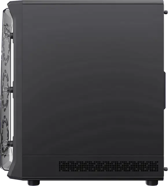 Carcasa Gaming Gamemax Starlight 2 AB Midi Tower, Negru, Sticla Temperata, EATX/ATX/M-ATX/ITX, 6 Ventilatoare 120mm Incluse, Type-C, Otel SPCC