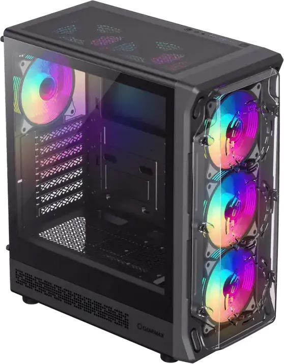 Carcasă PC Gamemax Starlight 2 AB, Midi-Tower, Fără PSU, Negru