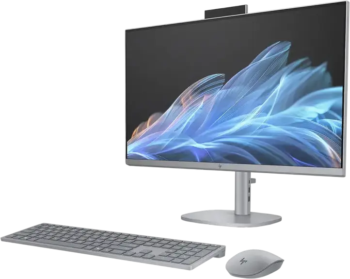 PC All-in-One HP OmniStudio X 27-cs1000, Ecran 27" 4K UHD IPS, Intel Core Ultra 5 125H, 32GB LPDDR5x, 2TB NVMe SSD, Grafica Intel Arc, Windows 11 Home, Argintiu