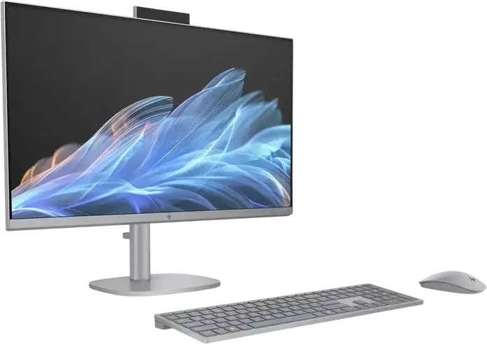 PC All-in-One HP OmniStudio X 27-cs1000, Ecran 27" 4K UHD IPS, Intel Core Ultra 5 125H, 32GB LPDDR5x, 2TB NVMe SSD, Grafica Intel Arc, Windows 11 Home, Argintiu