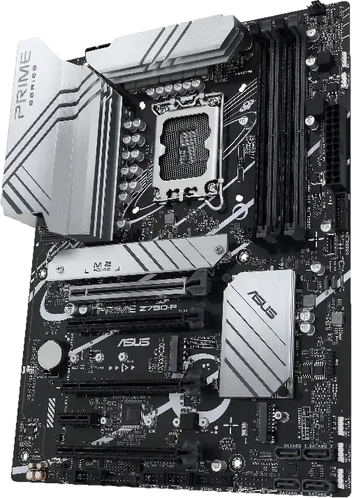 Placa de baza ASUS PRIME Z790-P LGA1700 Intel Z790 ATX DDR5 7200+MHz PCIe 5.0 3x M.2 PCIe 4.0 Ethernet 2.5Gb HDMI 2.1 DP 1.4 ASUS 5X PROTECTION III