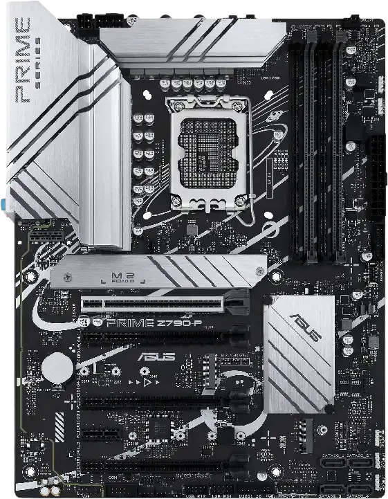 Placa de baza ASUS PRIME Z790-P LGA1700 Intel Z790 ATX DDR5 7200+MHz PCIe 5.0 3x M.2 PCIe 4.0 Ethernet 2.5Gb HDMI 2.1 DP 1.4 ASUS 5X PROTECTION III