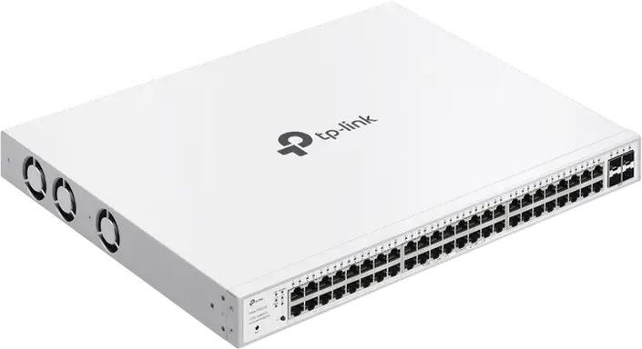 Управляемый коммутатор TP-Link Festa FS352GP Gigabit 52 порта, 48 портов PoE+ (бюджет 384 Вт), 4 слота SFP, облачное управление, для стойки, металл