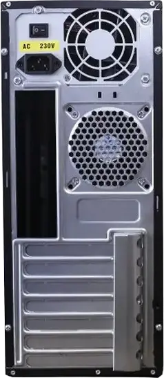 Sohoo 2812BK Midi-Tower PC Case, Black, ATX/mATX/ITX Support, Integrated PSU, 1x 5.25", 2x 3.5", 3x 2.5" Bays, USB 3.0, Metal and ABS Plastic