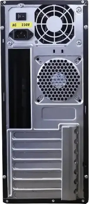 Sohoo 2812BK Midi-Tower PC Case, Black, ATX/mATX/ITX Support, Integrated PSU, 1x 5.25", 2x 3.5", 3x 2.5" Bays, USB 3.0, Metal and ABS Plastic