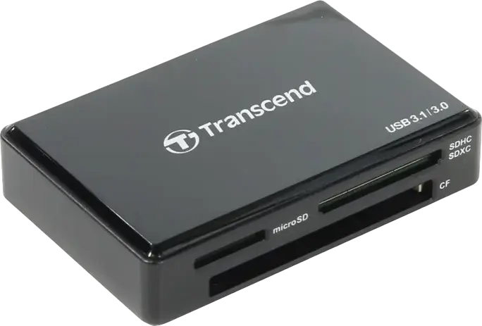 Cititor de carduri Transcend TS-RDC8, USB Type-C, Negru
