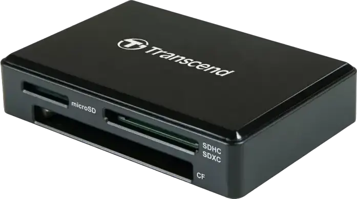 Transcend TS-RDC8 Multifunctional Card Reader USB 3.1 Gen 1 Type-C to micro USB for SDXC UHS-I, microSDXC and CompactFlash UDMA7 with RecoveRx Software