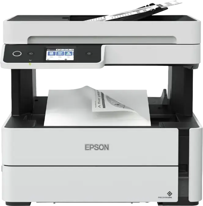 Epson EcoTank M3170 Monochrome Multifunctional Inkjet Printer, Print Scan Copy Fax, Auto Duplex, ADF, Wi-Fi Direct, Ethernet, A4, Grey