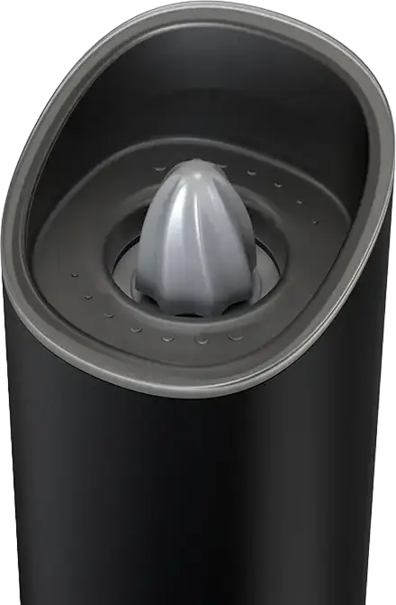 Circle Joy KYMQ-5 Electric Salt and Pepper Grinder, Ceramic Rotor Mill with Adjustable Coarseness, One-Handed Operation, Silver Plastic and Metal