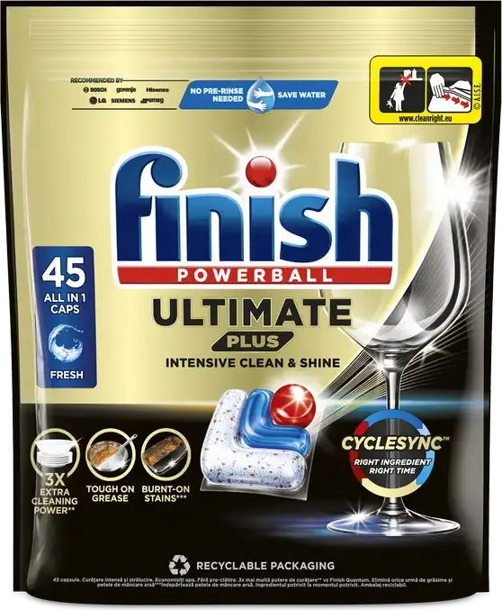 Tablete Finish Ultimate Plus Fresh 45 buc