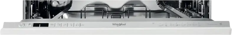 Whirlpool WRIC 3C26 P Built-in Dishwasher, 14 Place Settings, 6th Sense Technology, NaturalDry, AquaStop, 8 Programs, Silver, 46 dB