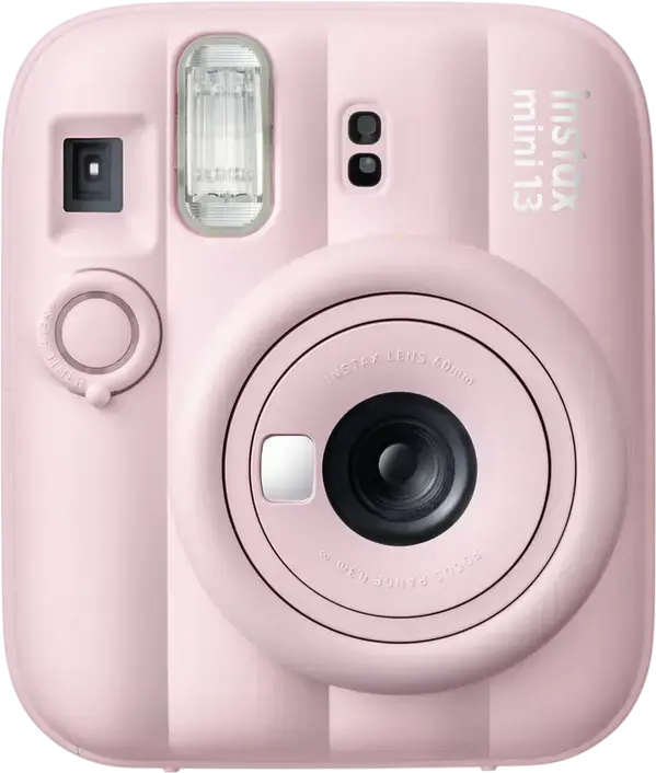 Fujifilm Instax Mini 13 Instant Camera, Automatic Exposure, Close-Up Mode, Built-in Flash, 62mm x 46mm Photo Size, Candy Pink