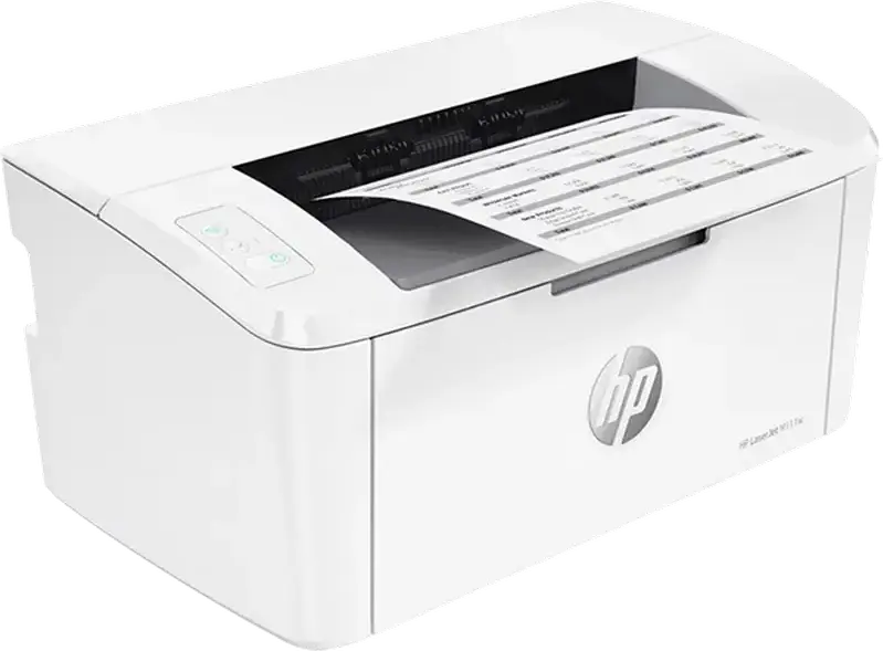 Лазерный монохромный принтер HP LaserJet M111w, A4, 21 стр/мин, 600 x 600 dpi, Wi-Fi, Wi-Fi Direct, Apple AirPrint, Mopria, USB 2.0, Белый
