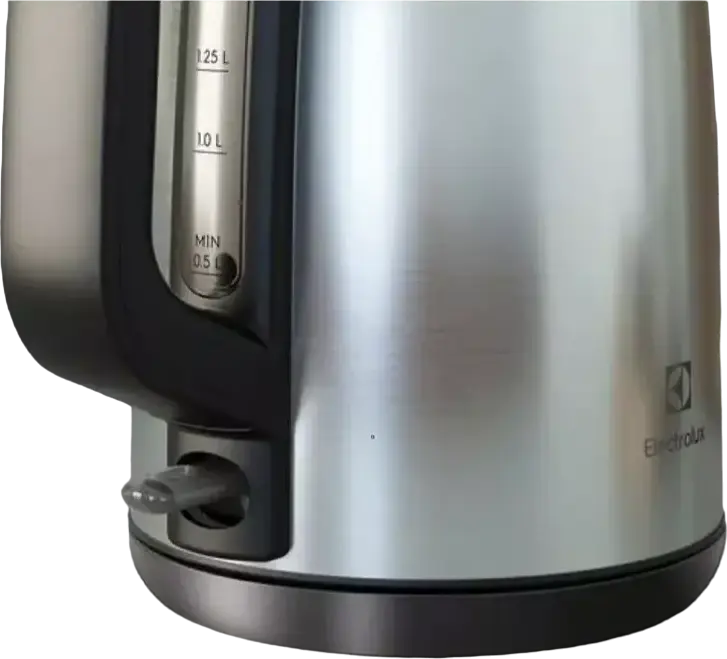 Electrolux E3K1-3ST Create 3 Electric Kettle, 1.7L, 2200W, Stainless Steel and Plastic, Inox Silver, 360-degree Base, Dry Boil Protection, Anti-calc Filter