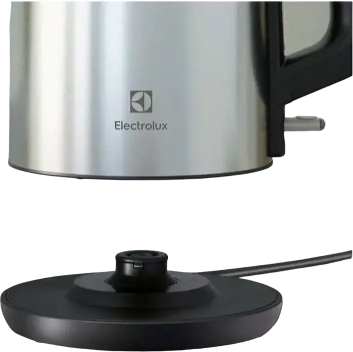 Electrolux E3K1-3ST Create 3 Electric Kettle, 1.7L, 2200W, Stainless Steel and Plastic, Inox Silver, 360-degree Base, Dry Boil Protection, Anti-calc Filter