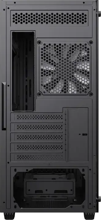 Carcasa PC Gamemax Storm (6651) Mini-Tower Micro-ATX, Sticla Temperata, Otel SPCC, Suport Radiator 360mm, 1x Ventilator 120mm FRGB, Negru