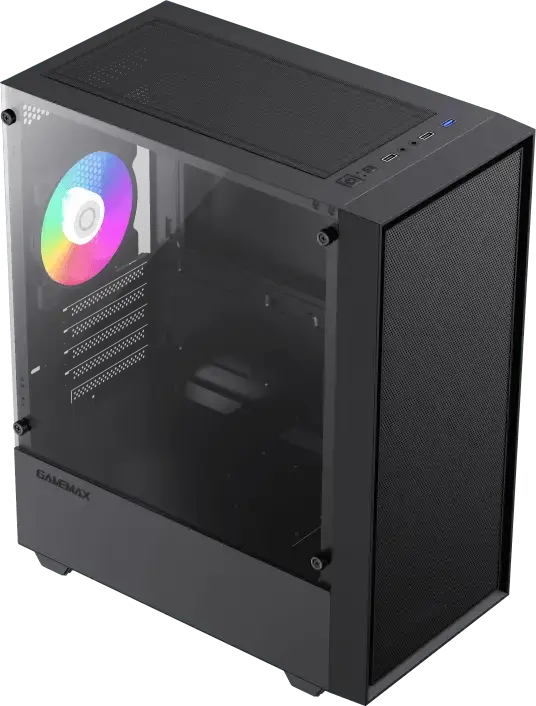 Carcasă PC Gamemax Storm, Mini-Tower, Fără PSU, Negru