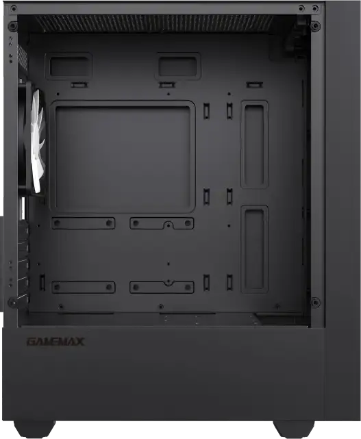 Carcasa PC Gamemax Storm (6651) Mini-Tower Micro-ATX, Sticla Temperata, Otel SPCC, Suport Radiator 360mm, 1x Ventilator 120mm FRGB, Negru