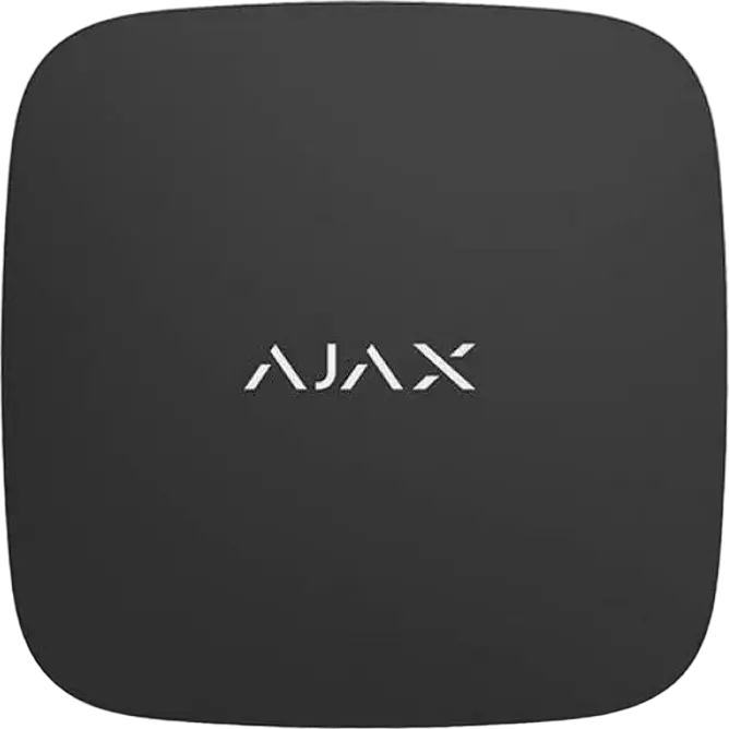 Ajax LeaksProtect Wireless Flood and Leak Detector, IP65 Water Resistant, Jeweller Protocol 1300m Range, Temperature Sensor, Black