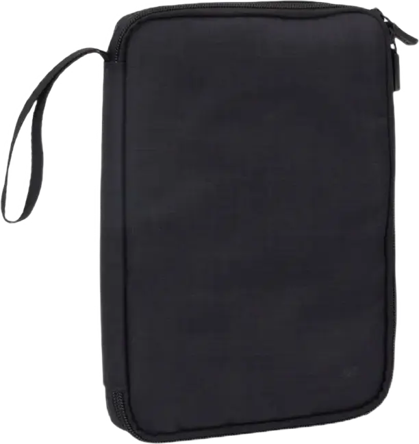 RivaCase Biscayne 5632 Travel Organizer, Black Polyester, 180x30x258mm, with Mesh Pockets, Elastic Loops and Wrist Strap