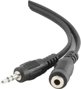Cablexpert CCA-423-2M Stereo Audio Extension Cable 3.5mm Male to 3.5mm Female 3-Pin Analog Jack Lead Black 2m
