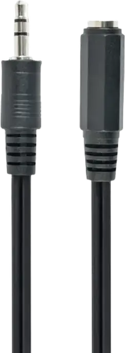 Cablexpert CCA-423-2M Stereo Audio Extension Cable 3.5mm Male to 3.5mm Female 3-Pin Analog Jack Lead Black 2m