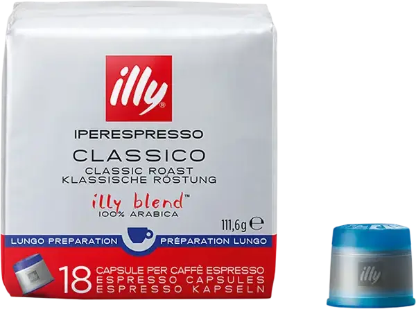 Illy Iperespresso Classico Lungo 100% Arabica Coffee Capsules for Iperespresso System