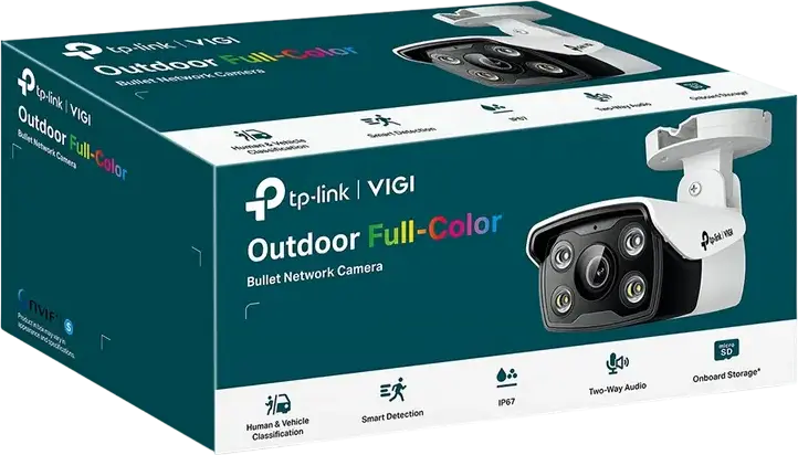 Camera Network Bullet TP-Link VIGI C340 Exterior 4MP Full-Color, Rezolutie 2560x1440, IP67, Audio Bidirectional, Detectie Inteligenta, PoE, Alb
