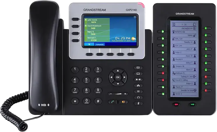 Grandstream GXP2200EXT Expansion Module, 40 Contacts, 20 Dual-Color LED Programmable Buttons, Backlit LCD, BLF/SCA Support for GXP2140 GXP2170 GXV3240