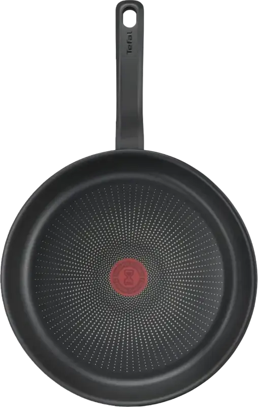 Tefal So Chef G2670572 Frying Pan, 26 cm, Aluminium with Titanium 2X Non-stick Coating, Induction Compatible, Bakelite Handle, Heat Indicator, Black