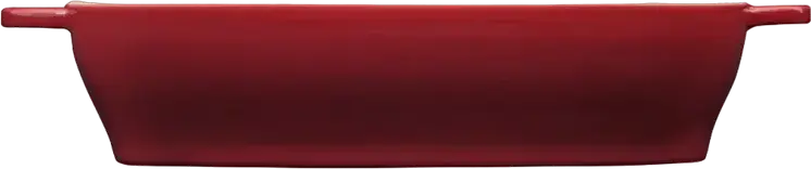 Resto Fornax 96113 Rectangular Ceramic Bakeware Baking Tray, Red, 2.35L, 38.6 x 23.0 x 6.6 cm, Oven and Microwave Safe, Scratch Resistant