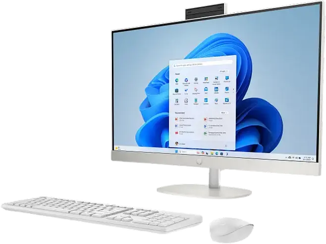 Computer All-in-One HP AI 27-cr2107ci, 27", Intel Core Ultra 5 225U, 16GB/512GB, Fără SO, Alb