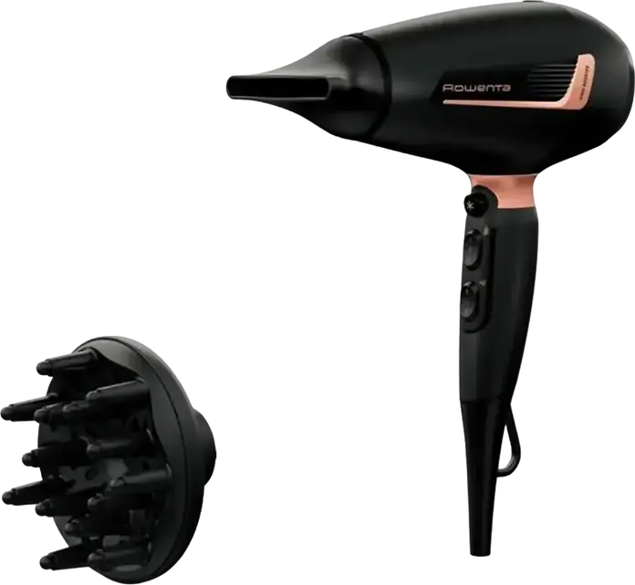 Фен для волос Rowenta Pro Expert CV8830F0, 2200 Вт, AC-мотор, технология Ionic Booster, 3 режима температуры, 2 скорости, диффузор и концентратор
