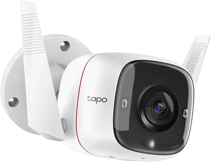 TP-Link Tapo C310 Outdoor Security Wi-Fi Camera, 3MP High Resolution, IP66 Weatherproof, Night Vision 30m, Two-Way Audio, Motion Detection, White