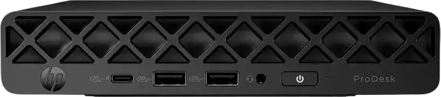 Мини-ПК HP ProDesk 4 Mini G1i, Intel Core Ultra 5 225T (Series 2) 10 ядер, 16ГБ DDR5 RAM, SSD 512ГБ NVMe, Windows 11 Pro, Wi-Fi 6E, Черный