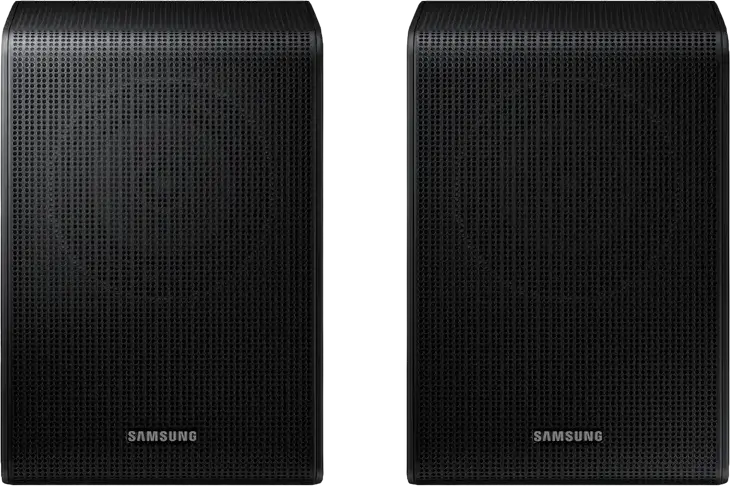 Kit Difuzoare Spate Wireless Samsung SWA-9250S, Putere Totala RMS 120W (2 x 60W), Audio 2.0 CH, Negru, Compatibil cu Soundbar-uri Samsung